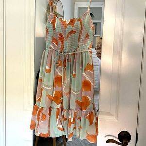 70s Print Mini Dress